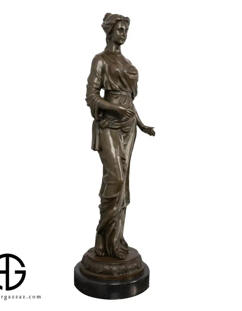 Load image into Gallery viewer, Gorgeous Roman Maiden Genuine solid handcrafted Bronze lovely Sculpture
