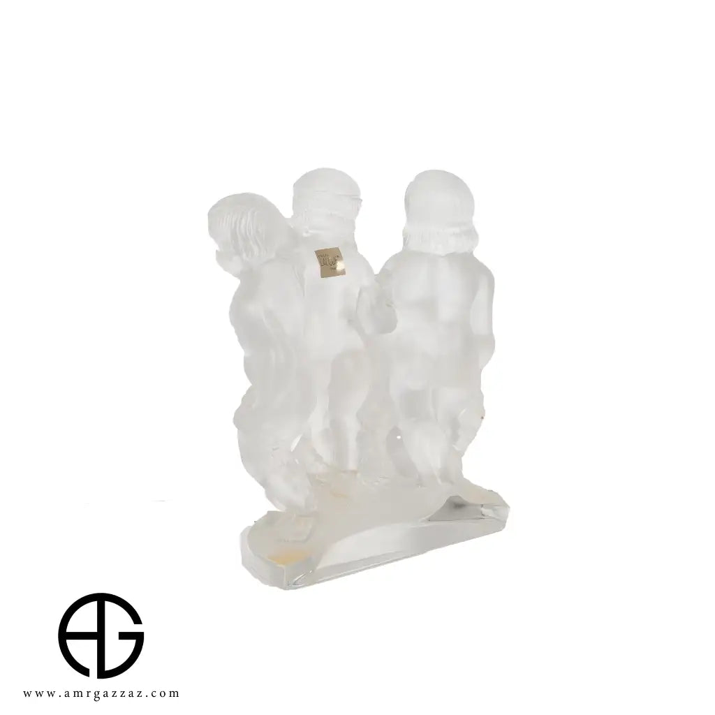 Lalique Frosted crystal figural group