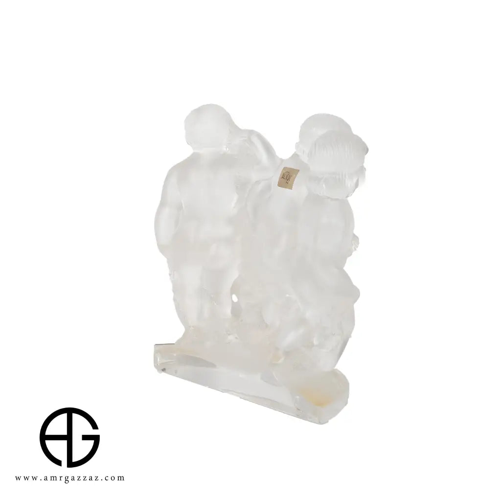 Lalique Frosted crystal figural group