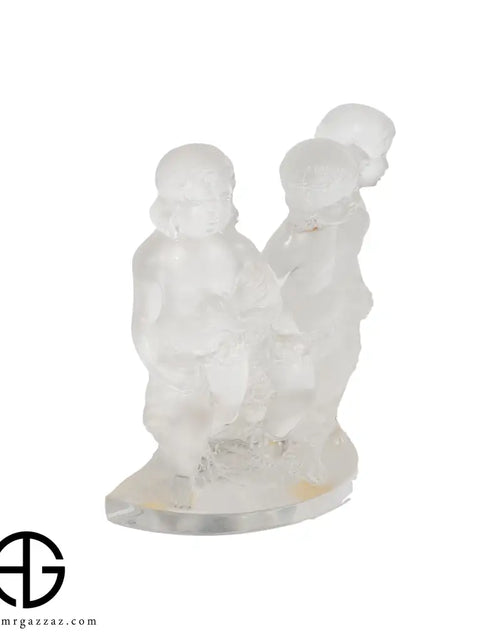 Load image into Gallery viewer, Lalique Frosted crystal figural group
