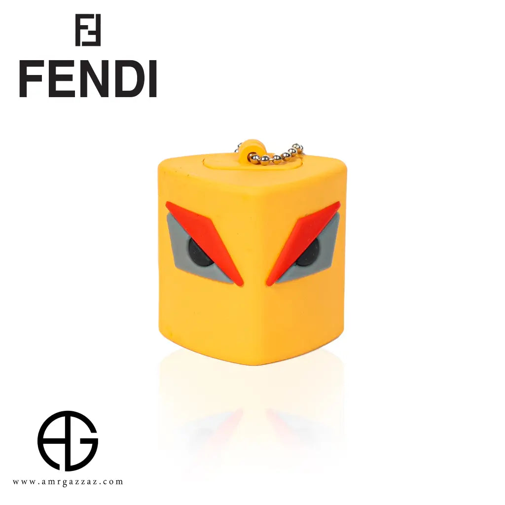 Fendi Monster Yellow Keychain Case