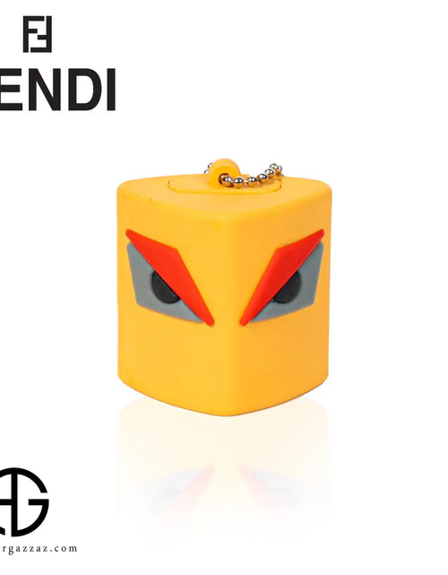 تحميل الصورة إلى عارض المعرض، Fendi Monster Yellow Keychain Case
