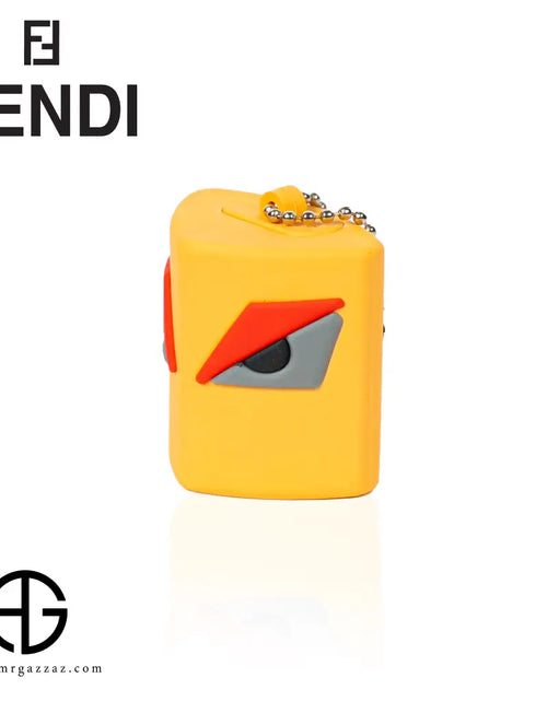 تحميل الصورة إلى عارض المعرض، Fendi Monster Yellow Keychain Case
