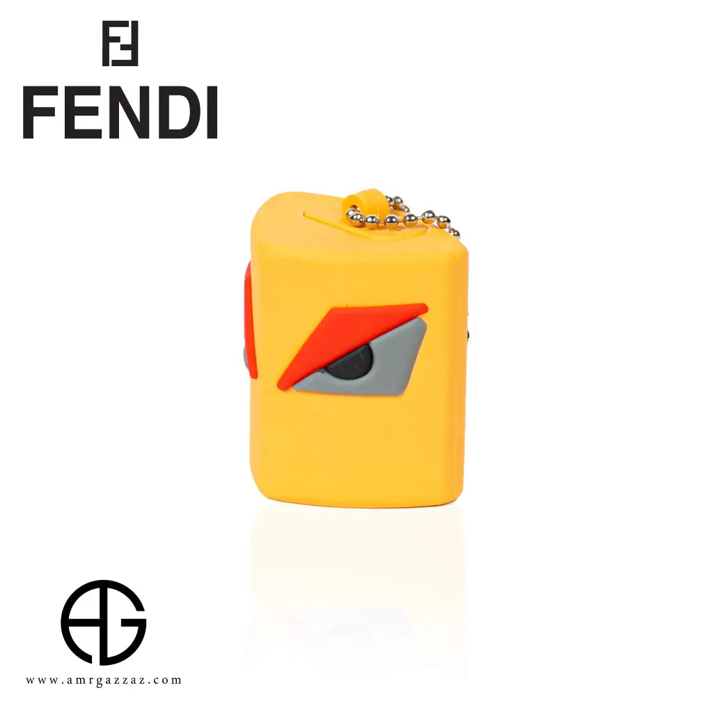 Fendi Monster Yellow Keychain Case