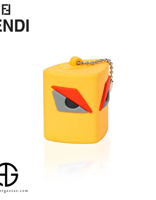 تحميل الصورة إلى عارض المعرض، Fendi Monster Yellow Keychain Case
