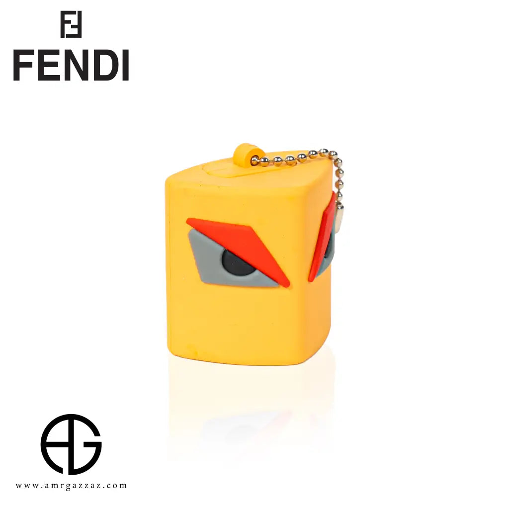 Fendi Monster Yellow Keychain Case