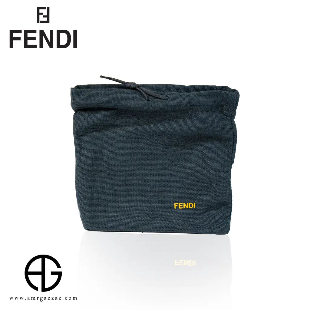 Fendi Black Textured Leather Bi-Fold Wallet