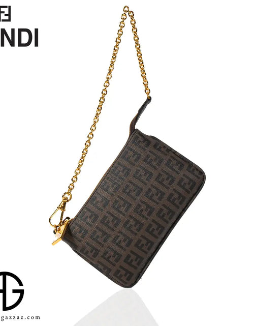 تحميل الصورة إلى عارض المعرض، Fendi FF Monogram Chain Pouch
