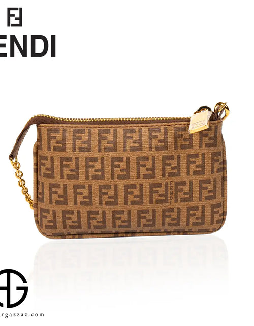 تحميل الصورة إلى عارض المعرض، Fendi FF Monogram Canvas Pouch
