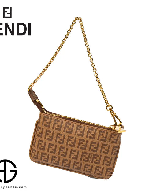 تحميل الصورة إلى عارض المعرض، Fendi FF Monogram Canvas Pouch
