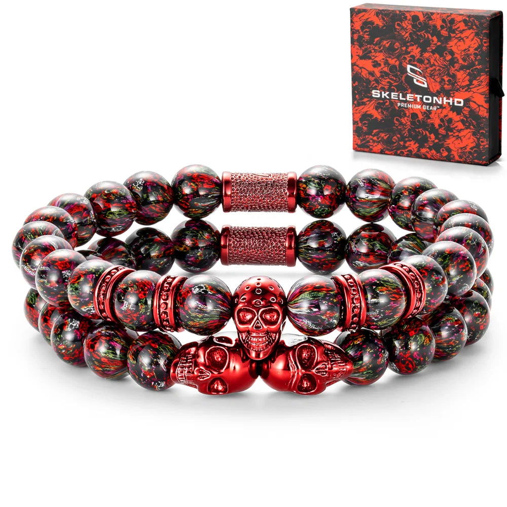 Dragon Red Skulls