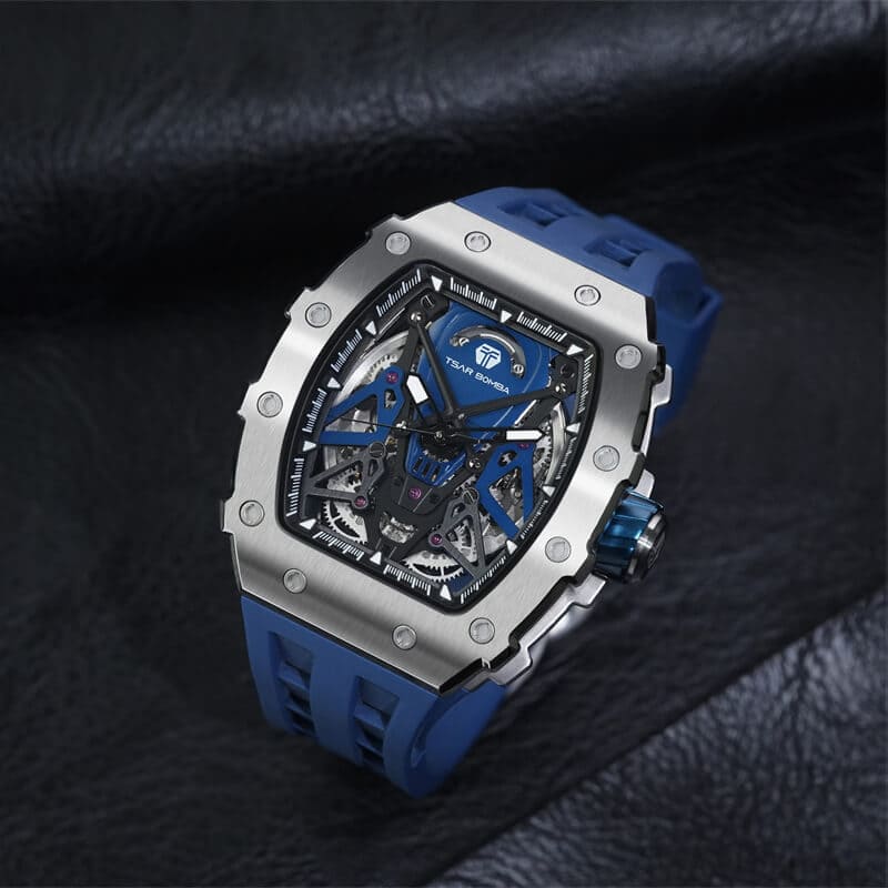 Elemental Series-Automatic Watch TB8207A Silver Blue