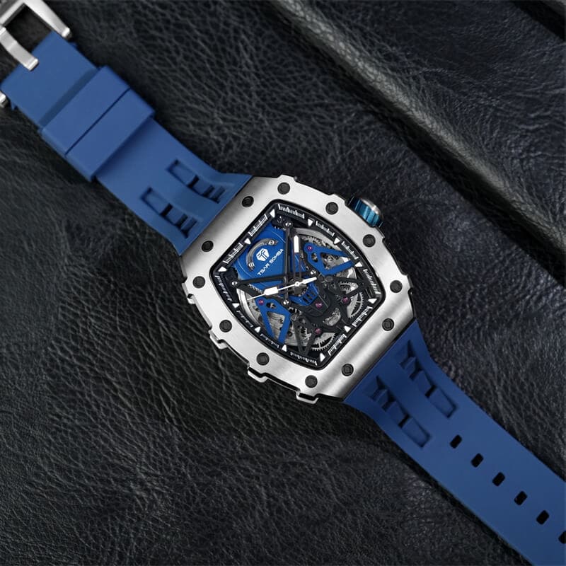 Elemental Series-Automatic Watch TB8207A Silver Blue