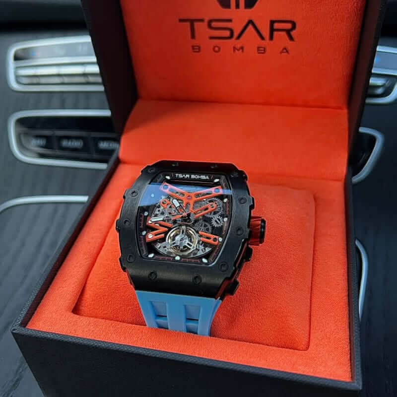 Elemental Series-Automatic Watch TB8208A Black Blue
