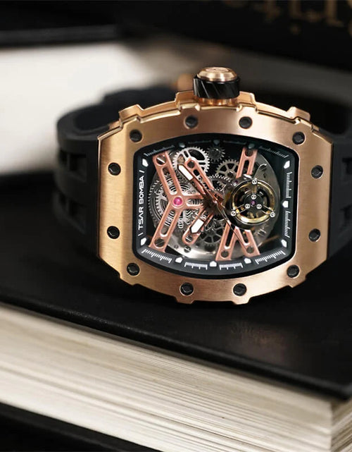 Load image into Gallery viewer, Elemental Series-Automatic Watch TB8208A Rose Gold Black
