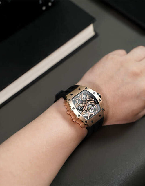 تحميل الصورة إلى عارض المعرض، Elemental Series-Automatic Watch TB8209A Gold Black
