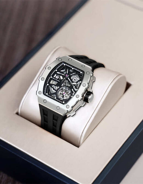 تحميل الصورة إلى عارض المعرض، Elemental Series-Automatic Watch TB8209A Silver Black
