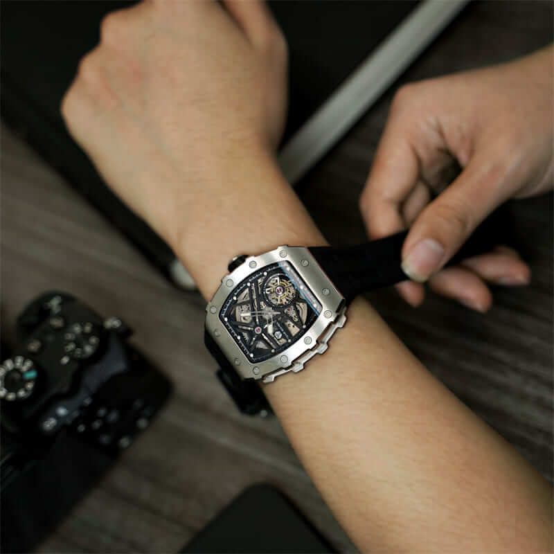 Elemental Series-Automatic Watch TB8209A Silver Black