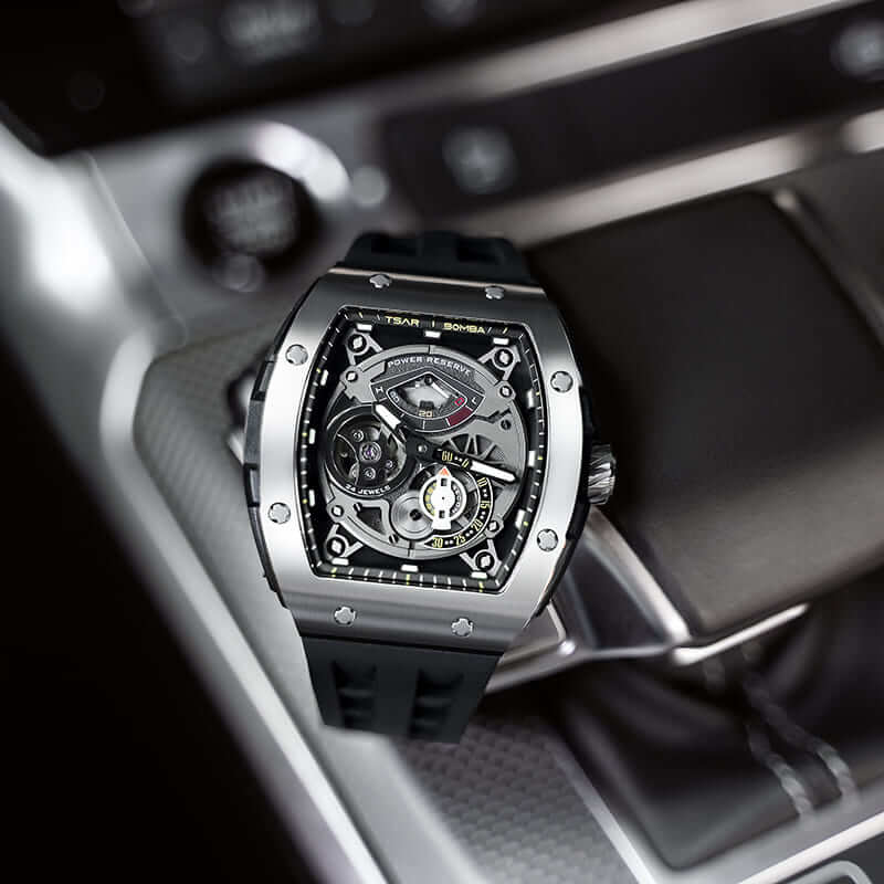 Elemental Series-Automatic Watch TB8210A Silver Black