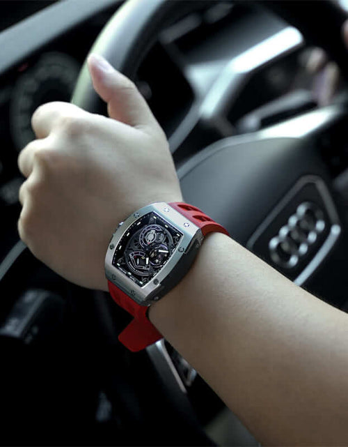 تحميل الصورة إلى عارض المعرض، ساعة Elemental Series-Automatic TB8210A فضية حمراء
