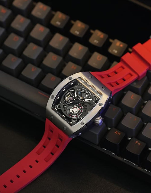 تحميل الصورة إلى عارض المعرض، ساعة Elemental Series-Automatic TB8210A فضية حمراء
