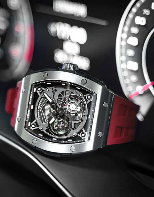 تحميل الصورة إلى عارض المعرض، ساعة Elemental Series-Automatic TB8210A فضية حمراء
