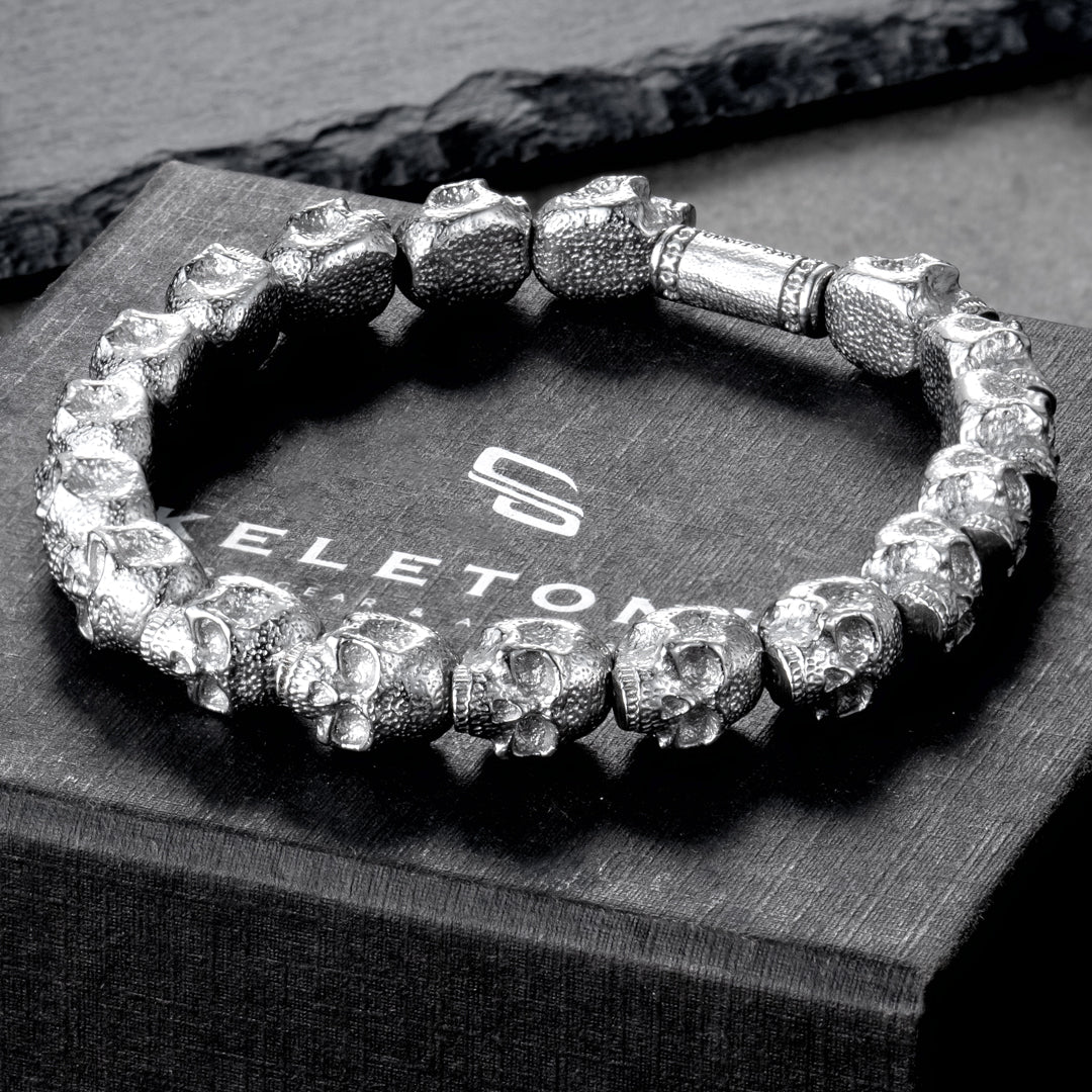Skulls for Her | Empire - Silver All Skulls Bracelet