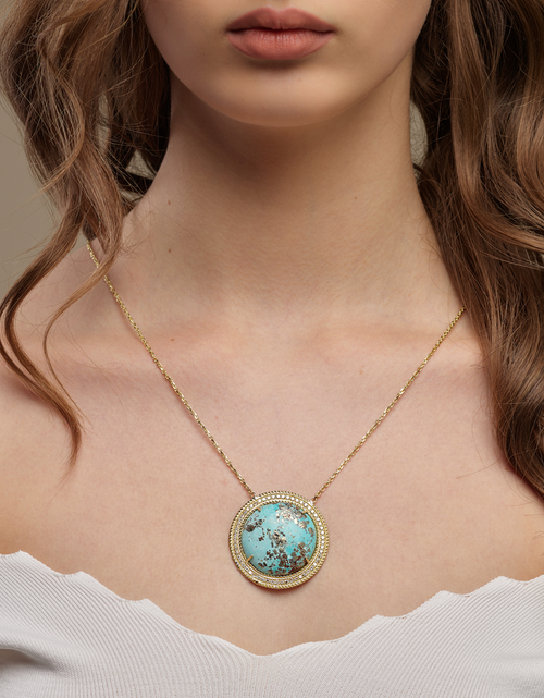 Load image into Gallery viewer, Round Fairouz Necklace
