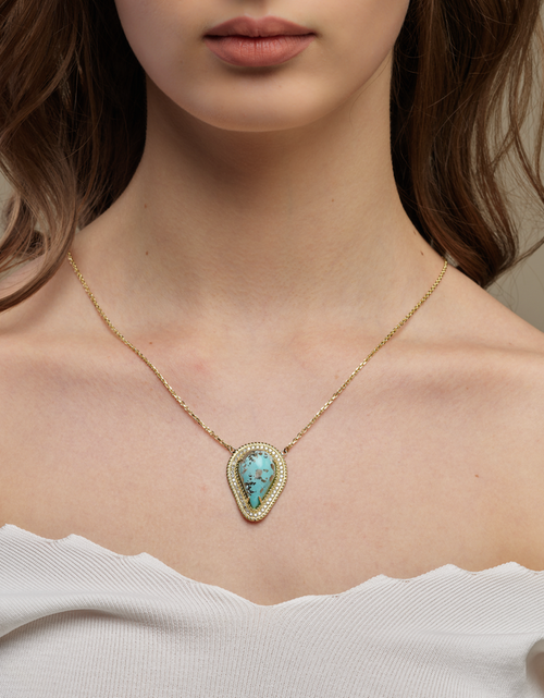 Load image into Gallery viewer, Pear Fairouz Necklace
