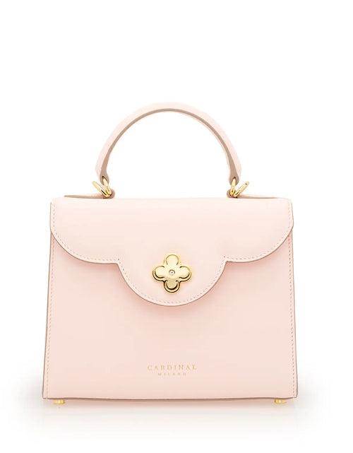 Load image into Gallery viewer, First Lady Small Pink Plain Calf Leather Handbag
