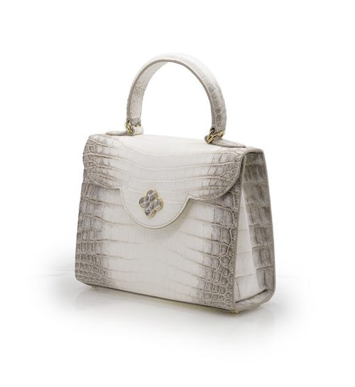Load image into Gallery viewer, First Lady 22 Himalaya crocodile leather handbag
