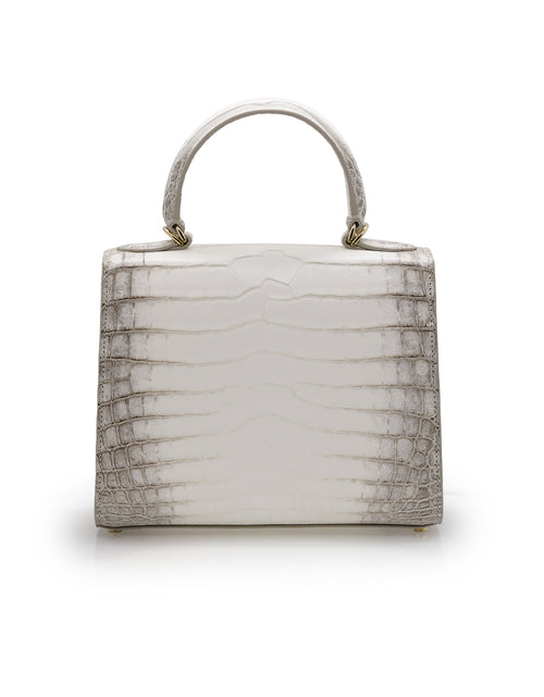 Load image into Gallery viewer, First Lady 22 Himalaya crocodile leather handbag
