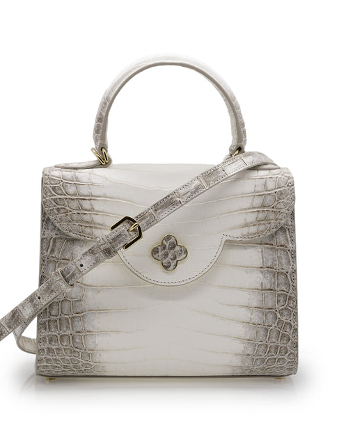 Load image into Gallery viewer, First Lady 22 Himalaya crocodile leather handbag
