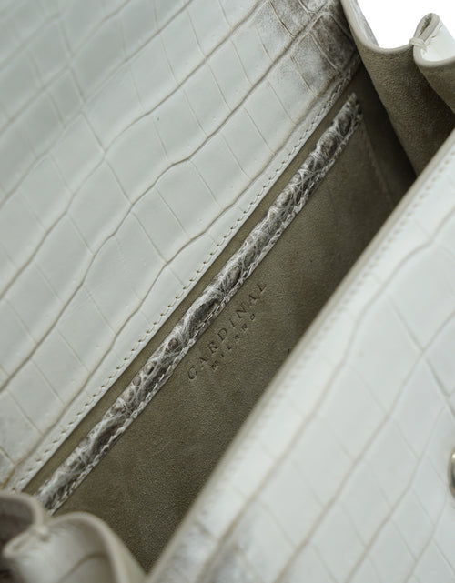 Load image into Gallery viewer, First Lady 22 Himalaya crocodile leather handbag
