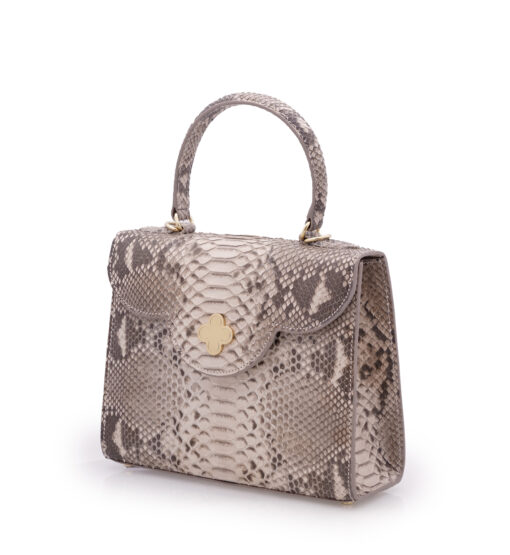 First Lady Python leather handbag