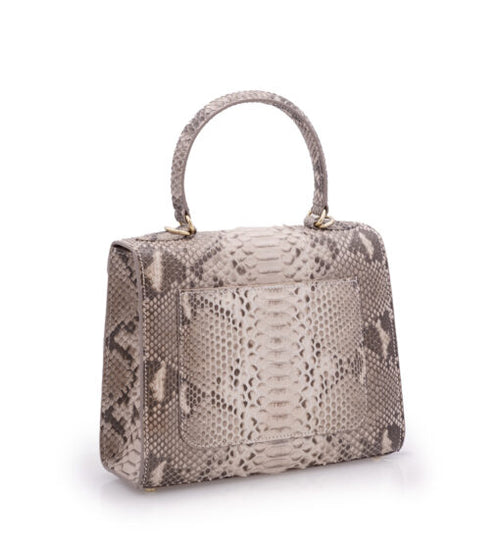 Load image into Gallery viewer, First Lady Python leather handbag
