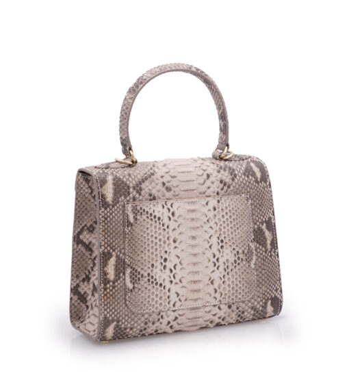 First Lady Python leather handbag