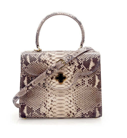 First Lady Python leather handbag