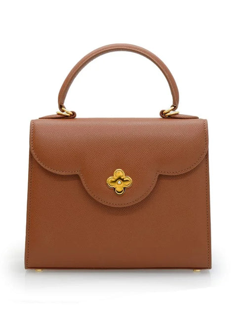 Load image into Gallery viewer, First Lady Brown textured leather bag
