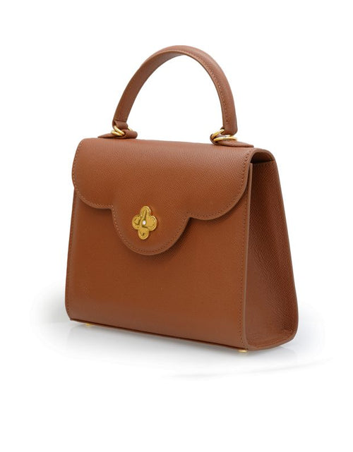 Load image into Gallery viewer, First Lady Brown textured leather bag
