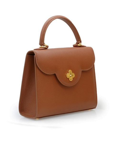 Load image into Gallery viewer, First Lady Brown textured leather bag
