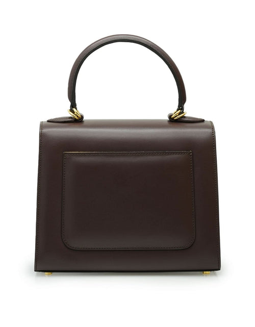 تحميل الصورة إلى عارض المعرض، حقيبة يد جلدية عادية بلون الشوكولاتة من First Lady Secrets
