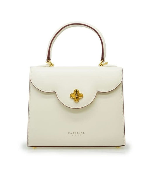 First Lady Diamond Ivory leather handbag MTO