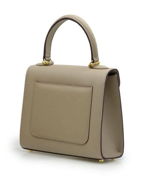 تحميل الصورة إلى عارض المعرض، حقيبة يد جلدية باللون البني الداكن من السيدة الأولى
