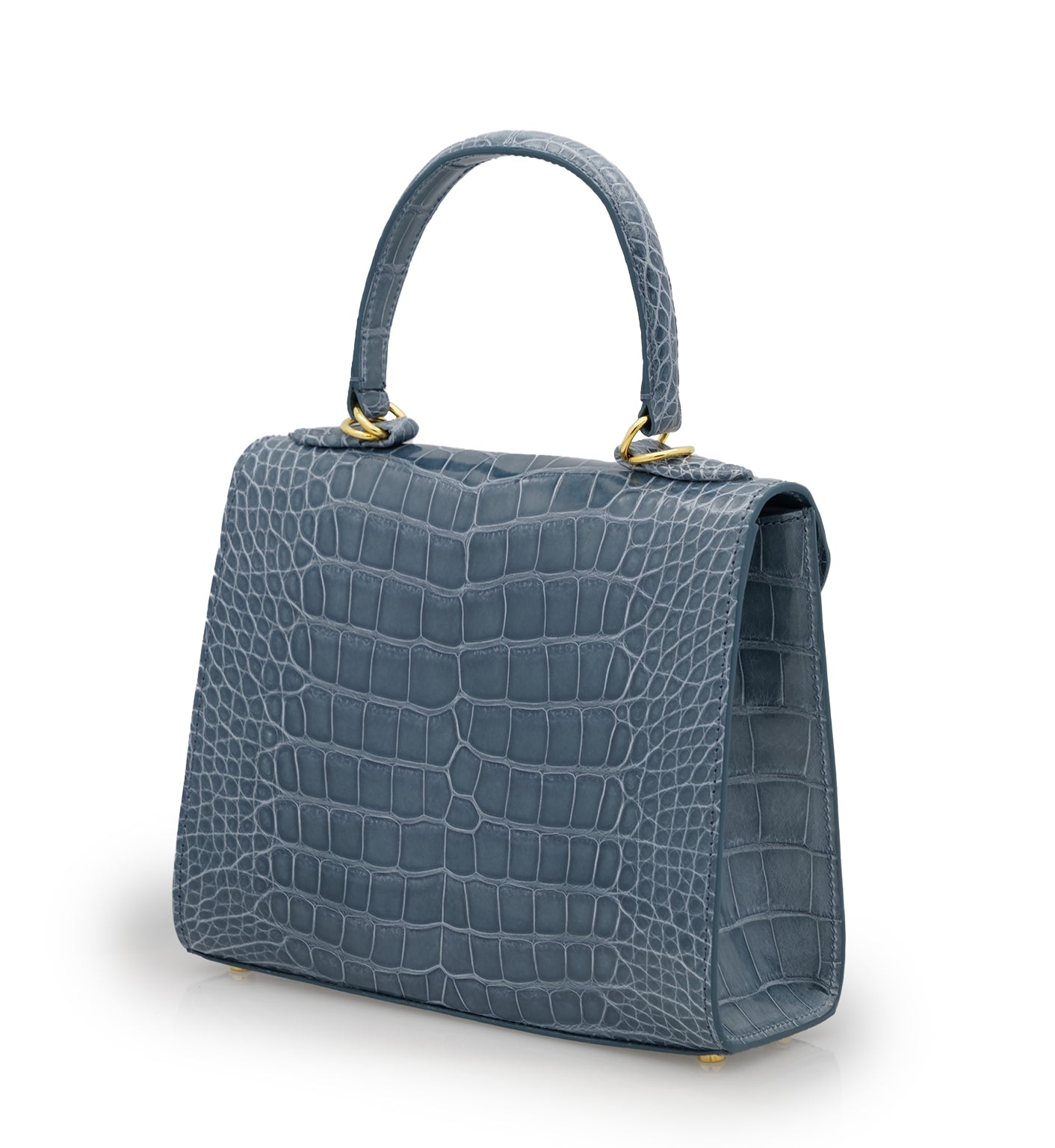First Lady Grey Alligator leather handbag