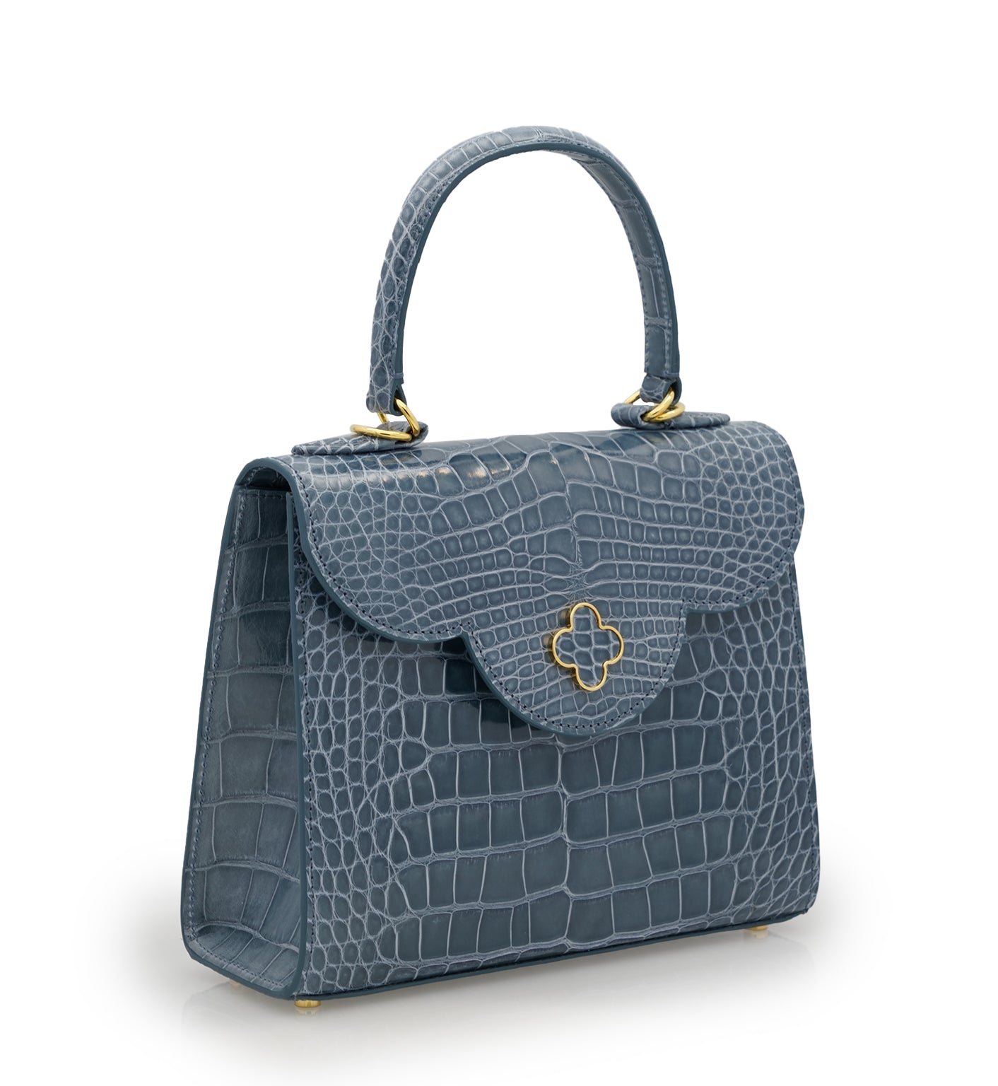 First Lady Grey Alligator leather handbag