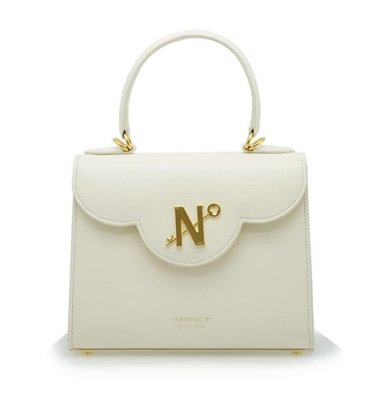 First Lady ivory hand leather bag MTO