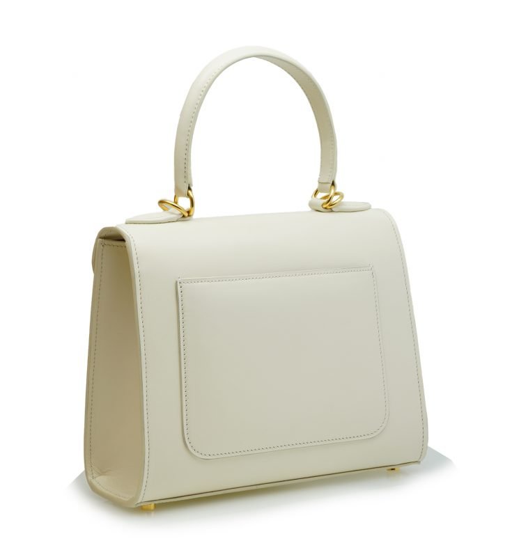First Lady ivory hand leather bag MTO