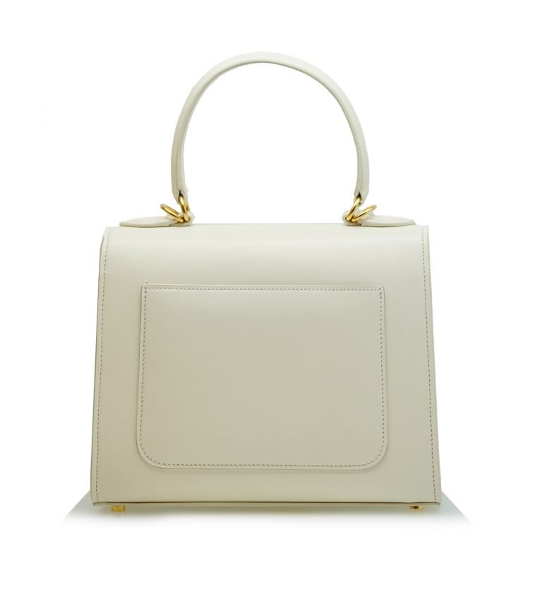 First Lady ivory hand leather bag MTO