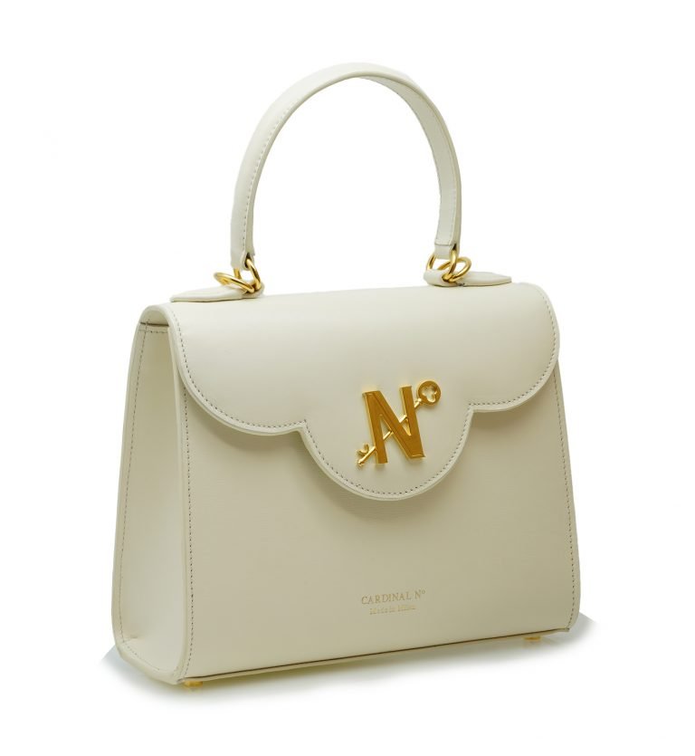 First Lady ivory hand leather bag MTO